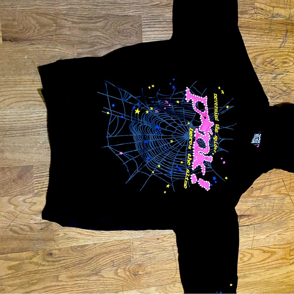 Black sp5der hoodie